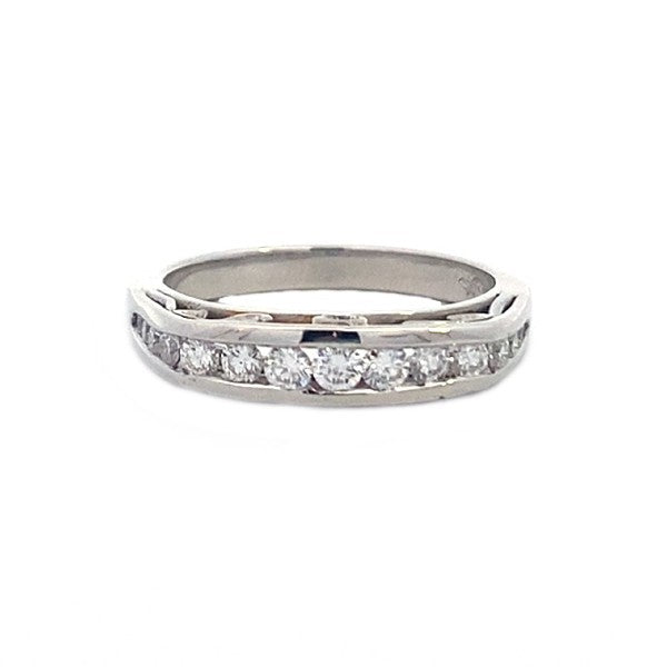 Platinum and 22k White Gold Diamond Wedding or Anniversary Band