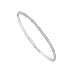 Load image into Gallery viewer, 14K White Gold Flexible Diamond Bracelet