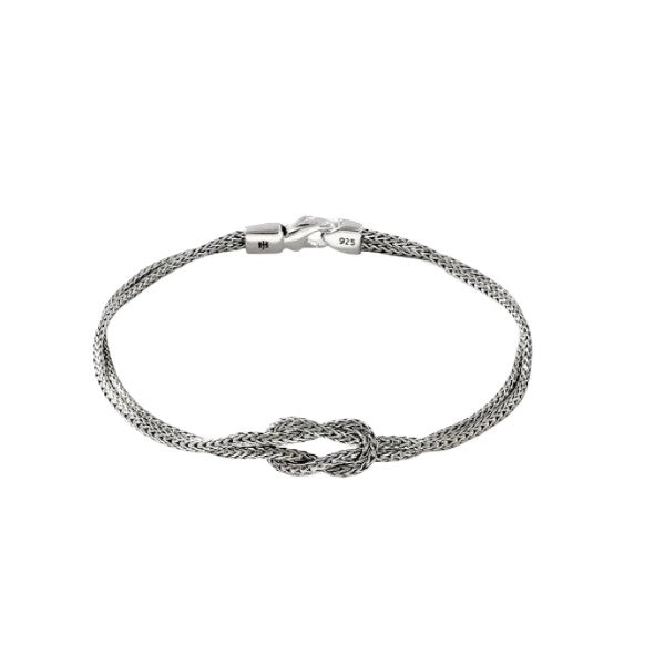JOHN HARDY Love Knot Sterling Silver Bracelet 3.6mm