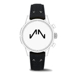 Load image into Gallery viewer, NORQAIN Perlon Freedom 20mm Black Rubber Strap
