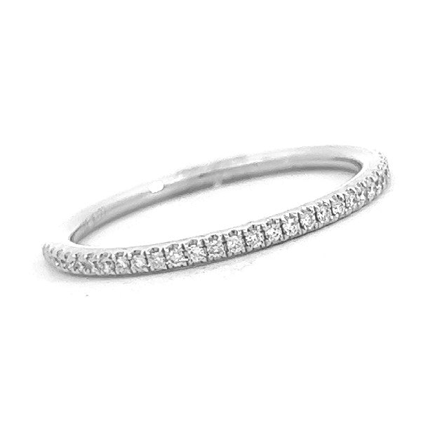 18K White Gold Diamond Wedding or Anniversary  Band