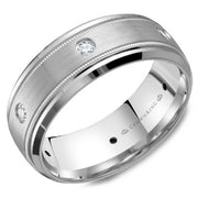 Men's Gold & Diamond Wedding Band