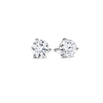 Load image into Gallery viewer, 18K White Gold Hearts on Fire Natural Diamond Stud Earrings 0.72cttw