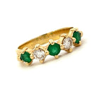 Load image into Gallery viewer, Emerald and Diamond Ring
