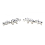 Load image into Gallery viewer, Mother And Baby Elephant Cufflinks