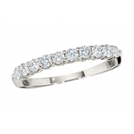 Load image into Gallery viewer, 18K White Gold 13-Stone Diamond Wedding or Anniversary Band