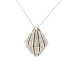 Load image into Gallery viewer, 14K White Gold Diamond Drop Pendant - FINAL SALE
