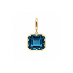 Load image into Gallery viewer, 14K Yellow Gold London Blue Topaz Pendant