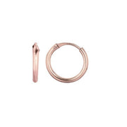 14K Rose Gold Small Endless Hoop Earrings