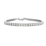 Load image into Gallery viewer, 14K White Gold Lab-Grown Diamond Tennis Bracelet 5.00ct
