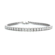 14K White Gold Lab-Grown Diamond Tennis Bracelet 5.00ct