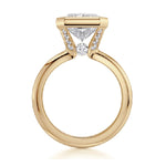 Load image into Gallery viewer, MICHAEL M 18K Yellow Gold Bezel Set Engagement Ring