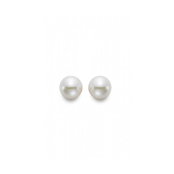 MASTOLONI 6.5-7mm Akoya Stud Pearl Earrings in 18K Yellow Gold