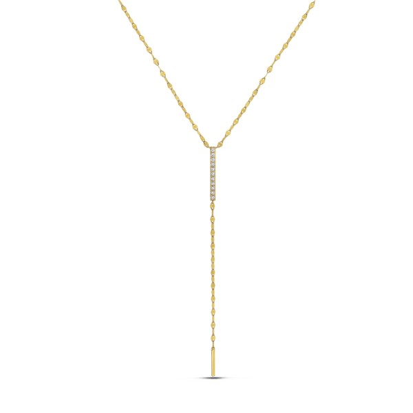 14K Yellow Gold DIamond Necklace