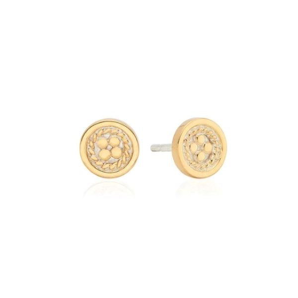 ANNA BECK Smooth Border Mini Stud Earrings