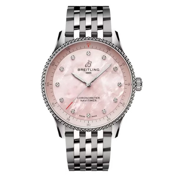 BREITLING Navitimer 32 Pink Mother-of-Pearl Dial Ladies Watch