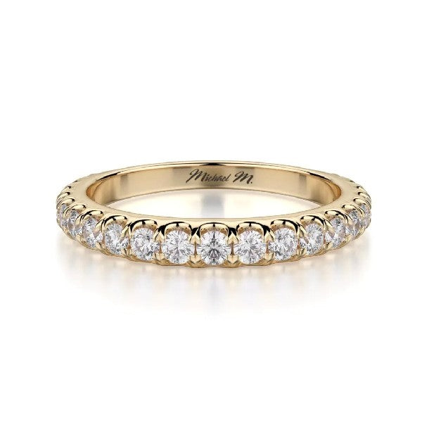 MICHAEL M 18K Yellow Gold Diamond Wedding Band