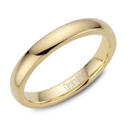 Men's Traditional 3mm Dome Heavy Wedding Band