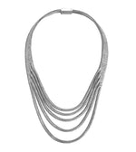 Load image into Gallery viewer, Classic Chain Rata Five Row Necklace
