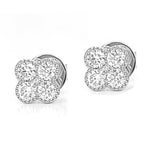 Load image into Gallery viewer, Diamond Clover Earrings
