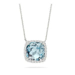 Load image into Gallery viewer, Sky Blue Topaz and Diamond Necklace

