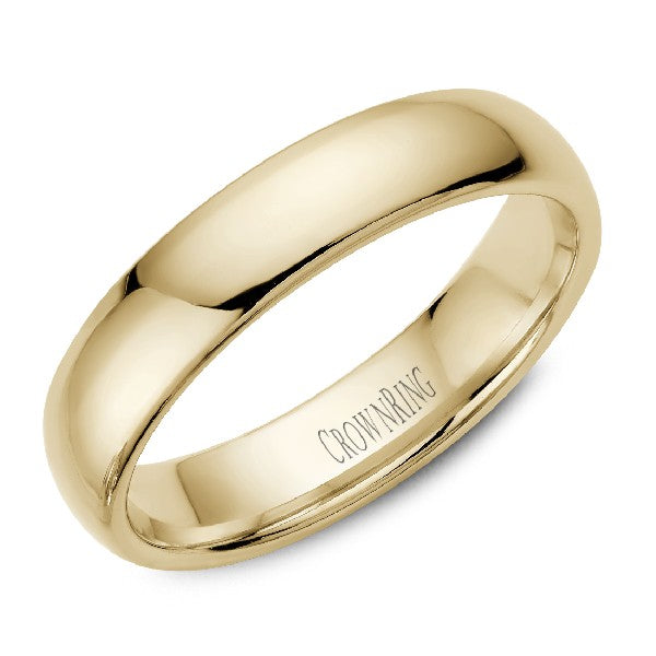 Men's Traditional 5mm Dome Heavy Wedding Band