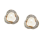 MASTOLONI 18K Yellow Gold Pearl and Diamond Earrings - FINAL SALE