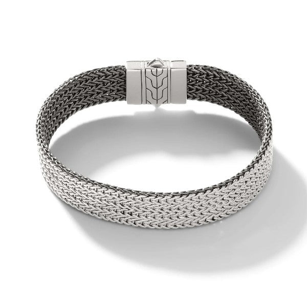 JOHN HARDY Reversible Silver And Black Rhodium Bracelet - FINAL SALE