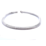 Load image into Gallery viewer, 18K White Gold Tubogas Choker Necklace - SALE
