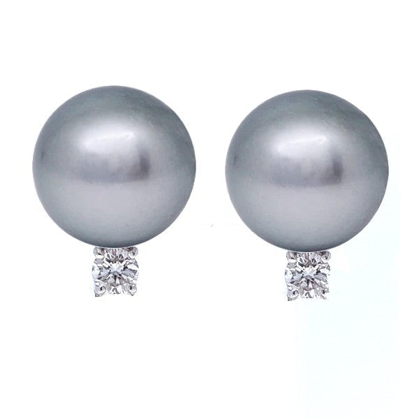 Pearl and Diamond Earrings