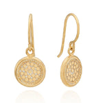 Load image into Gallery viewer, Classic Circle Drop Earrings - Gold
