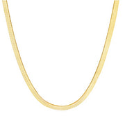 ESTATE 14K Yellow Gold 4.5mm Herringbone Chain 24