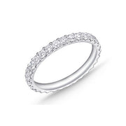 MEMOIRE 18K White Gold Odessa Diamond Eternity Wedding Band