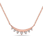 Load image into Gallery viewer, Curved Bar Diamond Necklace