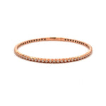 Load image into Gallery viewer, 14k Rose Gold Diamond Bangle
