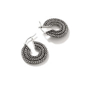JOHN HARDY Rata Chain Sterling Silver Hoop Earrings