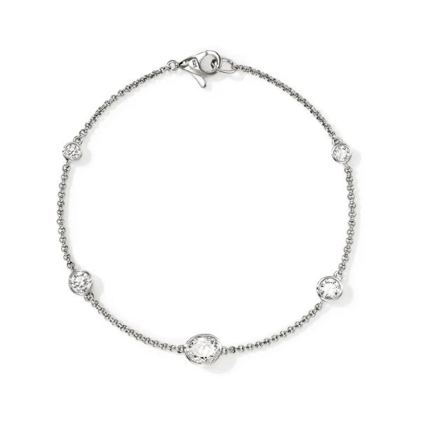 JOHN HARDY Lovestruck Lab Grown Diamond Station Silver Bracelet-1.45cttw