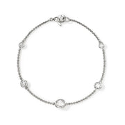 JOHN HARDY Lovestruck Lab Grown Diamond Station Silver Bracelet-1.45cttw