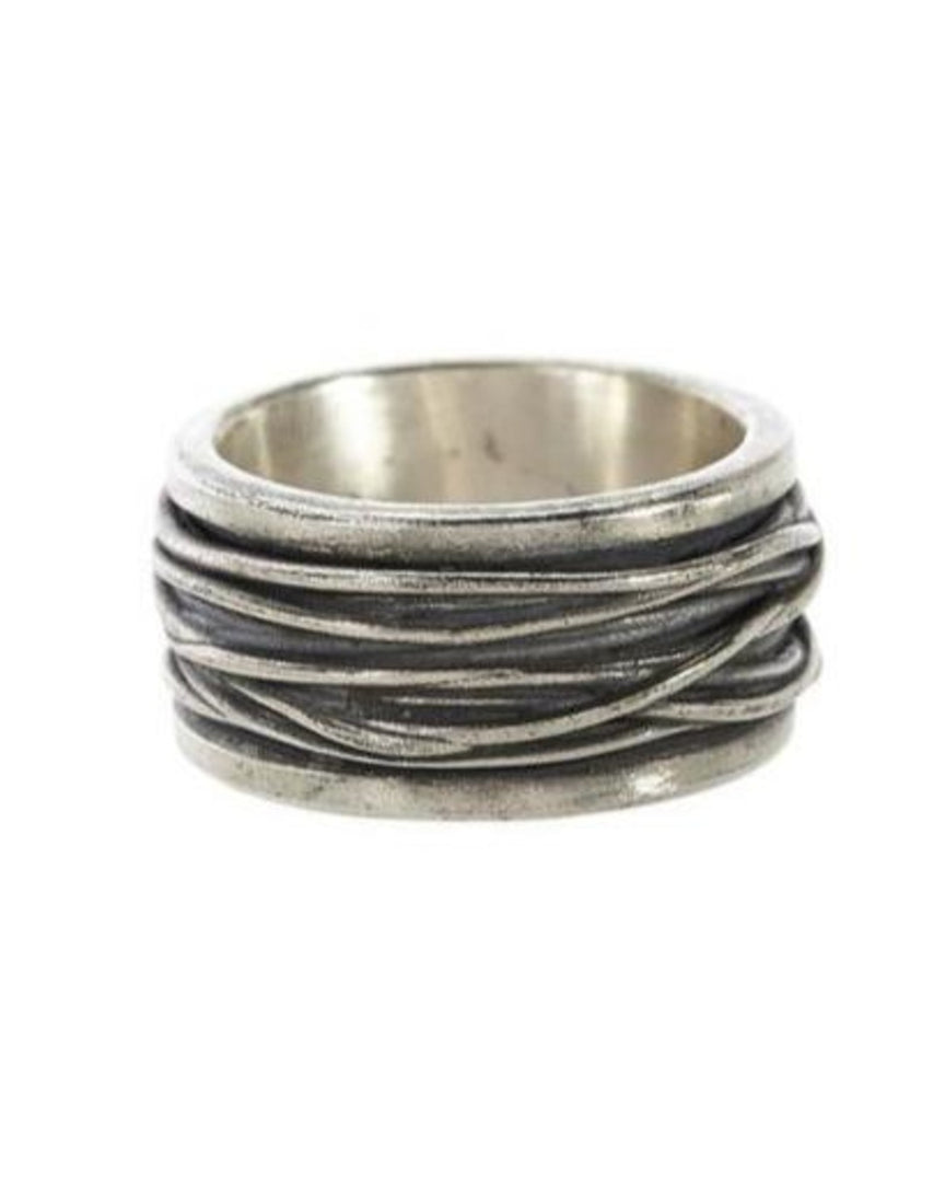 JOHN VARVATOS Tangle Silver Ring