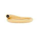 Load image into Gallery viewer, SETHI COUTURE 18K Yellow Gold Embrace Black Diamond Band
