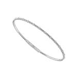 Load image into Gallery viewer, 14K White Gold Diamond Bangle Bracelet
