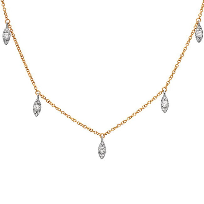 Diamond Droplet Necklace