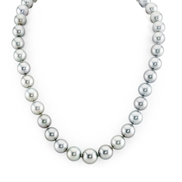 11-12mm Silver Tahitian South Sea Pearl Necklace