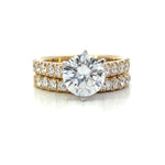 Load image into Gallery viewer, 14K Yellow Gold Diamond Engagement/Wedding Set
