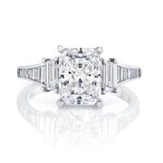 PARADE DESIGNS Platinum Art Deco Inspired Engagement Ring