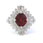 Load image into Gallery viewer, Rubellite Tourmaline And Diamond Ring
