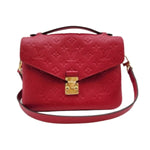Load image into Gallery viewer, Certified Authentic Pre-Owned LOUIS VUITTON Red Pochette Metis Convertible Bag