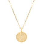 Load image into Gallery viewer, Classic Large Smooth Rim Circle Necklace - Gold &amp; Silver
