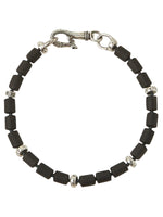 Load image into Gallery viewer, Obsidian and Silver Bracelet