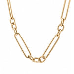 Load image into Gallery viewer, 14K Yellow Gold Large Mixed Link Necklace
